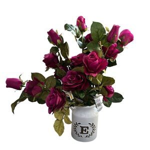 Ashland Rose Faux Floral Long Stem Bundle | 12 Stems | Wedding Home Décor NWT